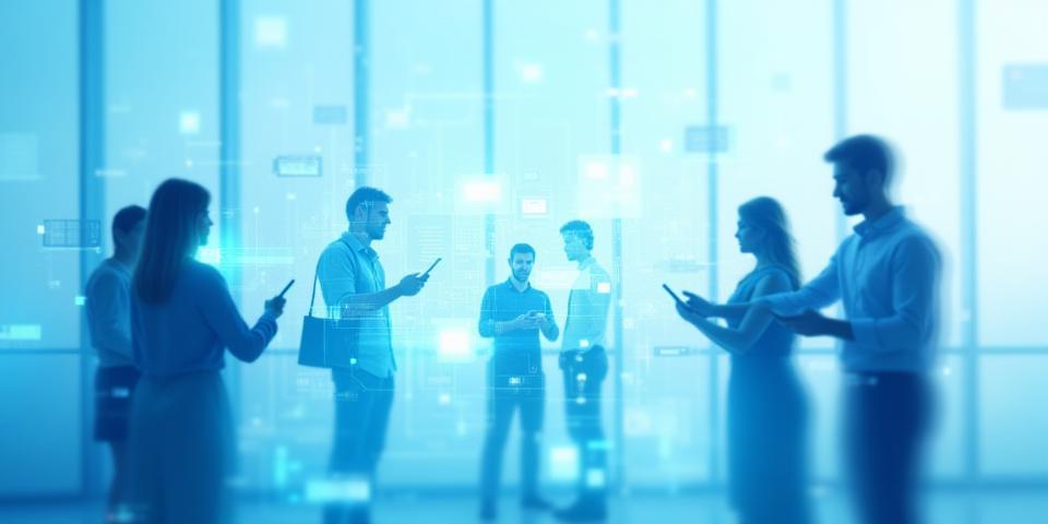 Moderne mobile App Entwicklung und Design Darstellung