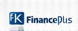 Logo von FinancePlus mit Kundenstatement: ‚Zuverlässiger Partner für unsere App-Entwicklung.‘